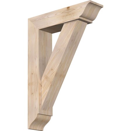 Ekena Millwork Traditional Traditional Smooth Bracket w/ Offset Brace, Douglas Fir, 7 1/2"W x 30"D x 42"H BKT0806X30X42TRA01SDF